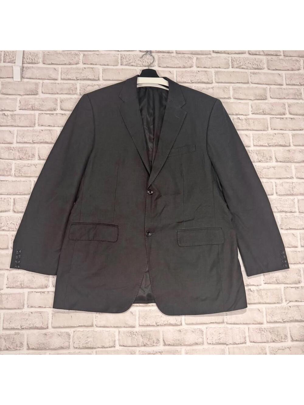 Giorgio Armani Wool Blend Blazer Big and Tall Men's 58 Grey